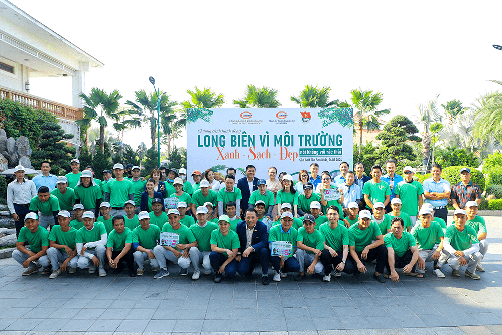 Joining Hands for Environmental Protection with "Green Clean Beautiful Day 2024 - Long Bien for a Green - Clean - Beautiful Environment"